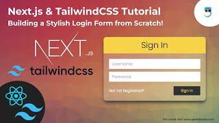 Build React Login Form with TailwindCSS  Next.js 14 for Beginners  Part 1  Geekboots