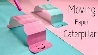 Moving Paper Caterpillar How to make Paper Caterpillar Race Origami Super Easy and FUN