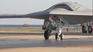 US Navy X-47B UCAS first land-based catapult launch