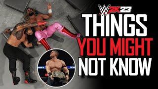 WWE 2K23 Things You Might Not Know #10 Barricade Breaks Cena Invasion Modded Arenas & More