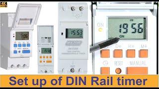 How to program the Major-Tech MTD8 digital DIN rail timer - time day and timers TopTronic TDDGT