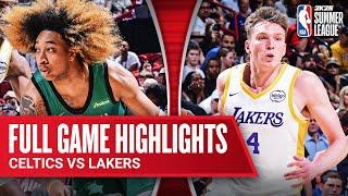 CELTICS vs LAKERS  NBA SUMMER LEAGUE  FULL GAME HIGHLIGHTS