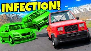 Zombie Infection Car Hide and Seek But with TERRIBLE CARS BeamNG Drive Mods