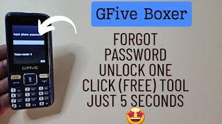 GFive Boxer KeyPad Mobile Unlock Password Just 1 One Click Easy Method 2024