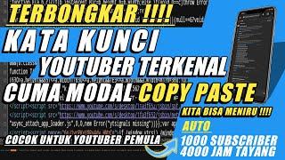 Cara Melihat Kata Kunci vidio youtube orang lain  youtuber pemula wajib nonton..