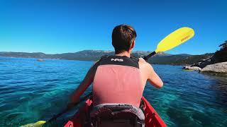 Tag Along - Kayaking Floating and Swimming in Lake Tahoe GoPro