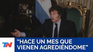 Javier Milei El cobarde de Sánchez se metió abajo de las polleras de las mujeres