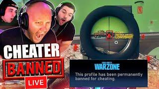 WE GOT A HACKER BANNED *LIVE* ON WARZONE