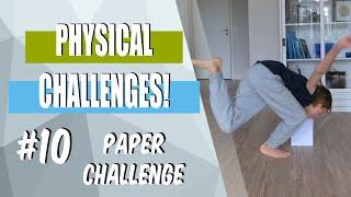 Physical Challenges - #10 the paper - P.E. at homeschool activity