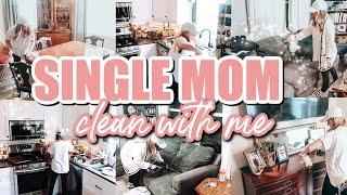 SINGLE MOM CLEAN WITH ME  REAL LIFE CLEANING MOTIVATION  TIDDY UP WITH ME  MOM LIFE CLEAN WITH ME