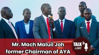 MR. MACH MALUIL JOH THE FORMER CHAIRMAN OF ANYIDI YOUTH ASSOCIATION IN JUBA SOUTH SUDAN.