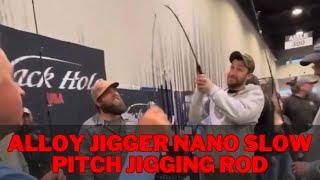 Demonstration of our NEW Alloy Jigger Nano Slow Pitch Jigging Rod by our experts