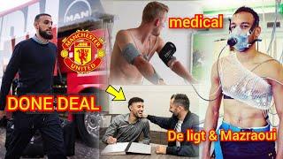 ‘100% confirmed’ Matthijs de Ligt and Mazraoui fly to Carrington for medicals man utd new signings