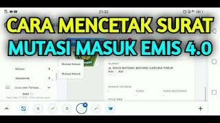 Cara Mencetak Surat Mutasi Masuk Emis 4.0 dengan Cepat dan Mudah