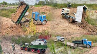 Rc tractors and trucks work on new projects.Rc Model Truck Hino.Rc Tractor.Dump truck…