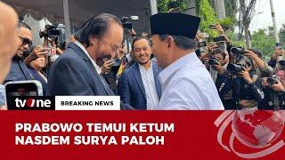 BREAKING NEWS Sambutan Hangat Surya Paloh untuk Prabowo Subianto di NasDem Tower  tvOne