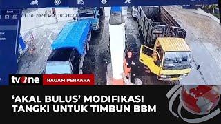 Polda Riau Tangkap Dua Sopir Truk yang Diduga Modifikasi Tangki  Untuk Beli BBM Bersubsidi  tvOne