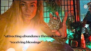 POV Reiki ASMR  Reiki for Attracting Abundance while Resting crystal healing  affirmations