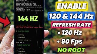 Enable 120hz & 120Fps Screen Refresh Rate On Any Phone  How To increase Refresh Rate On Android 