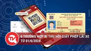 6 trường hợp bị thu hồi Giấy phép lái xe từ 0162024  Truyền hình Quốc hội Việt Nam