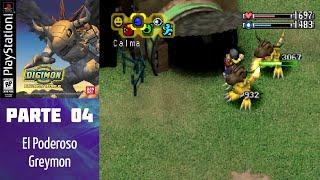 Digimon World 1 PS1 Español 100% Medallas Version JAP - Parte 04 El poderoso Greymon