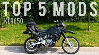 Top 5 Adventure Modifications for the Kawasaki KLR650 #adventureriding #klr650