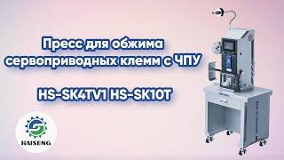 Станок для обжима сервоприводных клемм с ЧПУ HS-SK4TV1 HS-SK10T