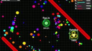 Fisp.io 100000 score epic gameplay.