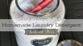 DIY HE Laundry Soap  How to Make Homemade Laundry Detergent for under $30 Per Year