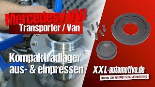 Kompaktradlager-Wechsel – Mercedes Sprinter Vito V-Klasse und VW Crafter