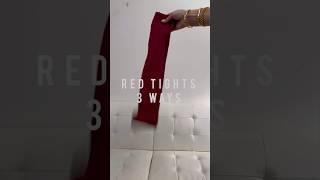 Styling Red Tights 3 Ways