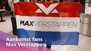 Aankomst fans Max Verstappen op Schiphol 