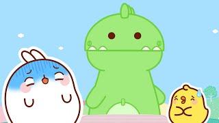 Molang and Piu Piu and the GIANT DINOSAUR  Funny Compilation For kids