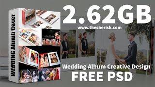 12x36 Creative Wedding Album Design Download In PSD Files English Photoshop Tutorial