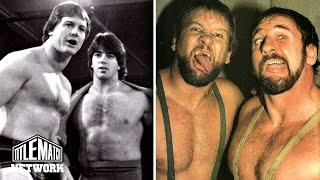 Bushwhackers aka Sheepherders on Roddy Piper Rick Martel Buddy Rose in Portland Wrestling