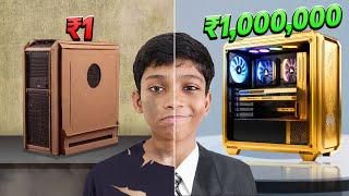 ₹1 VS ₹1000000 GAMING PC SETUPS