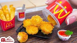 Satisfying Miniature Crispy Chicken Mcnugget Recipe  ASMR Cooking Mini Food