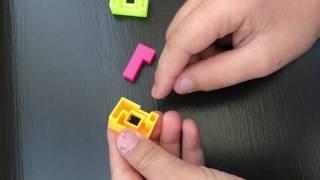 Puzzle cube toy keychain solution fast method