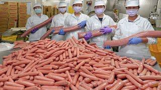 125000 pcs a day Spicy Chicken Sausage Mass Production  勁辣雞肉熱狗 - Food Factory