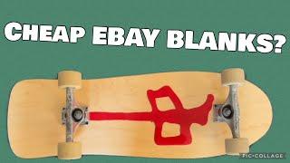 Cheap Old school blank skateboard deck from ebay- first impression review