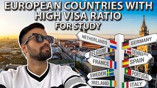 EUROPEAN COUNTRIES WITH HIGH STUDY VISA RATIO #studyineurope #studyingermany #studyinitaly