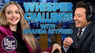 Whisper Challenge with Amanda Seyfried  The Tonight Show Starring Jimmy Fallon