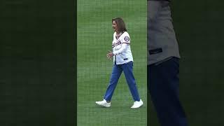 Speaker Emerita Pelosi Throws the First Pitch for Washington Nationals Night Out