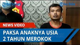 Pelaku Ayah Yang Viral Paksa Anaknya Usia 2 Tahun Merokok Ditangkap Polisi