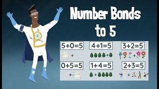 Number Bonds to 5  Number Pairs to 5  Superhero Math