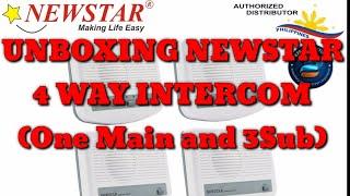 UNBOXING NEWSTAR 4 WAY INTERCOM One Main and 3Sub ROSELYN2024