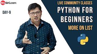 More on list in Python  LIVE Community Classes  MySirG