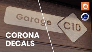 Affect only particular channels with a Corona Decal in Cinema 4D