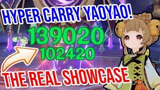 The REAL Yaoyao Showcase How USABLE is Hyper Carry Yaoyao? Genshin Impact