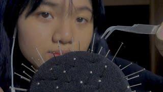 asmr removing needles from the mic  ดึงตะปูออกจากไมค์  asmr thai ⠜